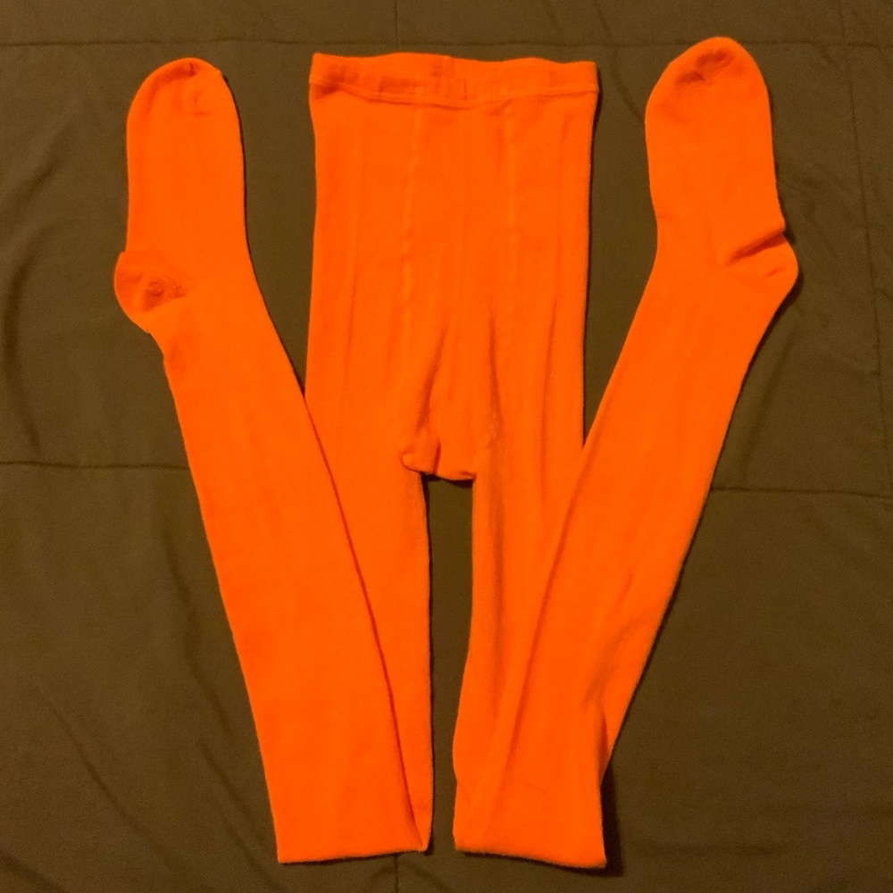 ⭐️Orange knit tights